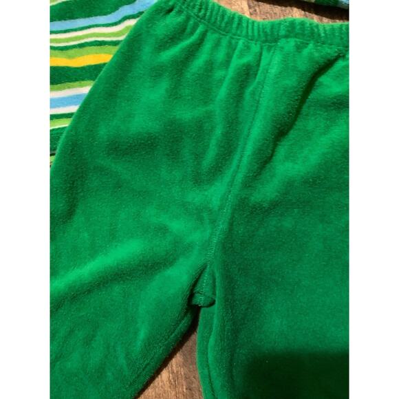 Oshkosh‎ Baby 2 Piece Outfit Green Stripe 18 M XXL Months Zip Up Hoodie & Pants - Picture 11 of 13